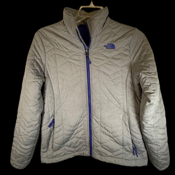 North Face Gray Quilted Bombay Puffer Jacket Size L - Picture 12 of 12